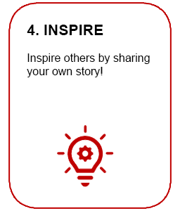 A decro image of inspire by stories from others