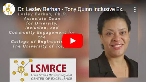 Dr. Lesley Berhan - Tony Quinn Inclusive Excellence Inaugrual Winner.