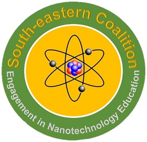 Southeastern Coalition for Engagement and Exchange in Nanotechnology Education (SCENE) logo