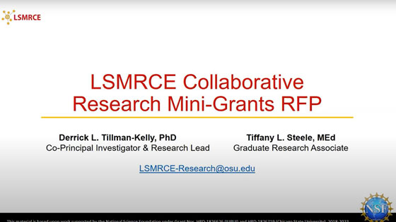 2019 LSMRCE Research Mini Grant Overview.